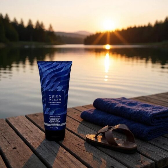 DEEP OCEAN Body Cream For Men From Bath & Body Works 8 OZ - Picture 4 of 5